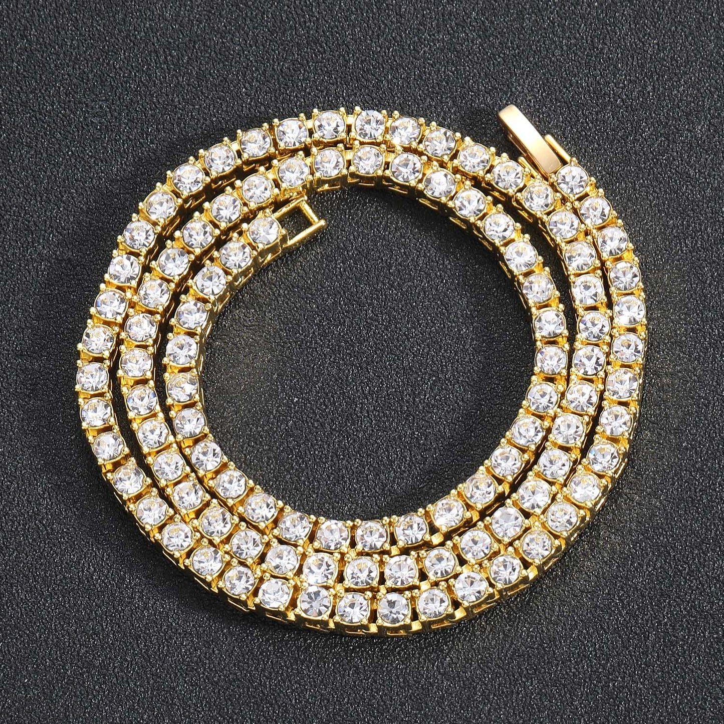 3mm Micro Tennis Chain: Minimalist Iced Out Choker | Vibeplugs