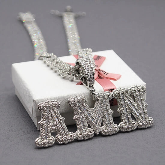 Baguette vs Block vs Gothic — How to Choose Your Custom Name Pendant Style