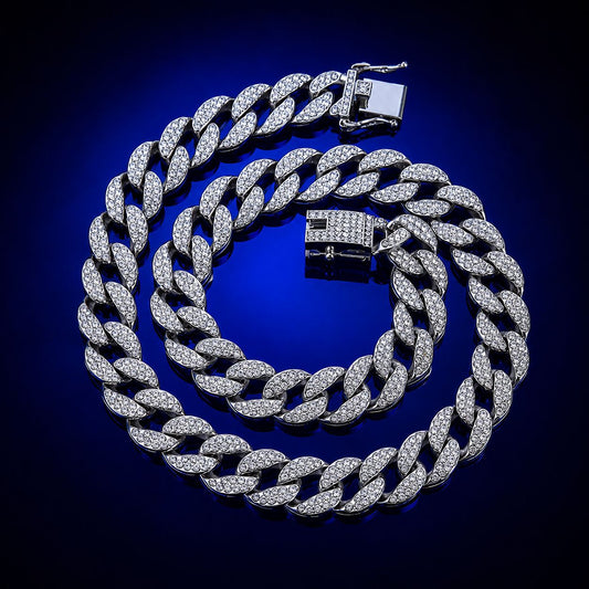 20mm Extra Wide Iced Cuban Link Chain — Rapper Style Heavy Statement 5A CZ