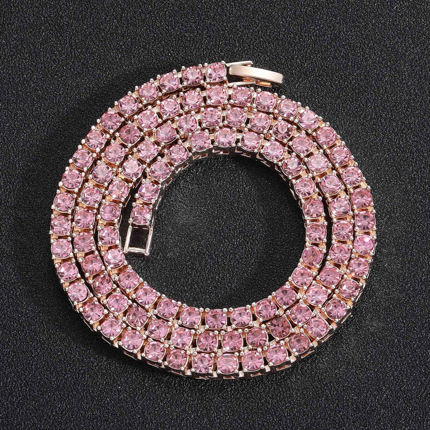 3mm Micro Tennis Chain: Minimalist Iced Out Choker | Vibeplugs