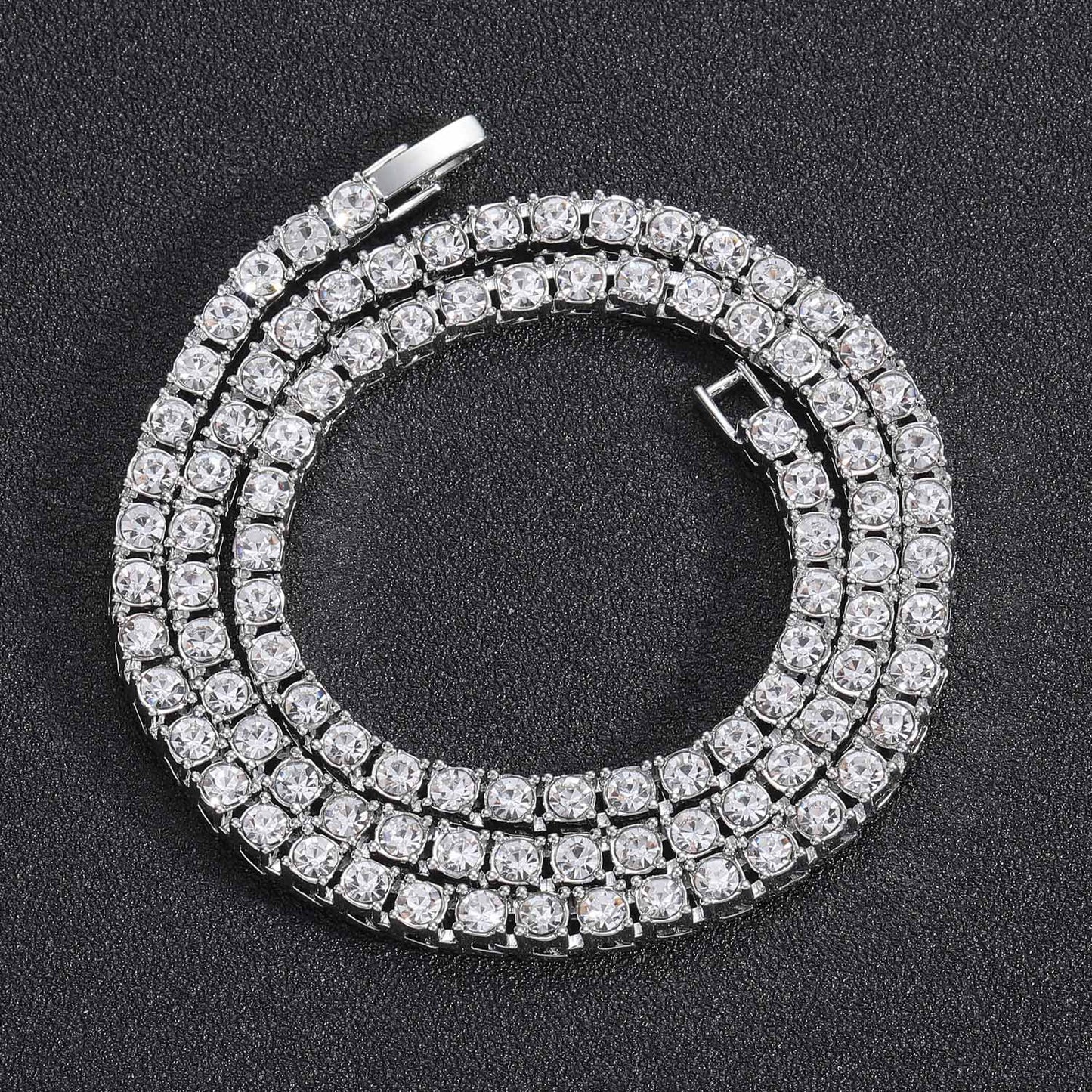 3mm Micro Tennis Chain: Minimalist Iced Out Choker | Vibeplugs