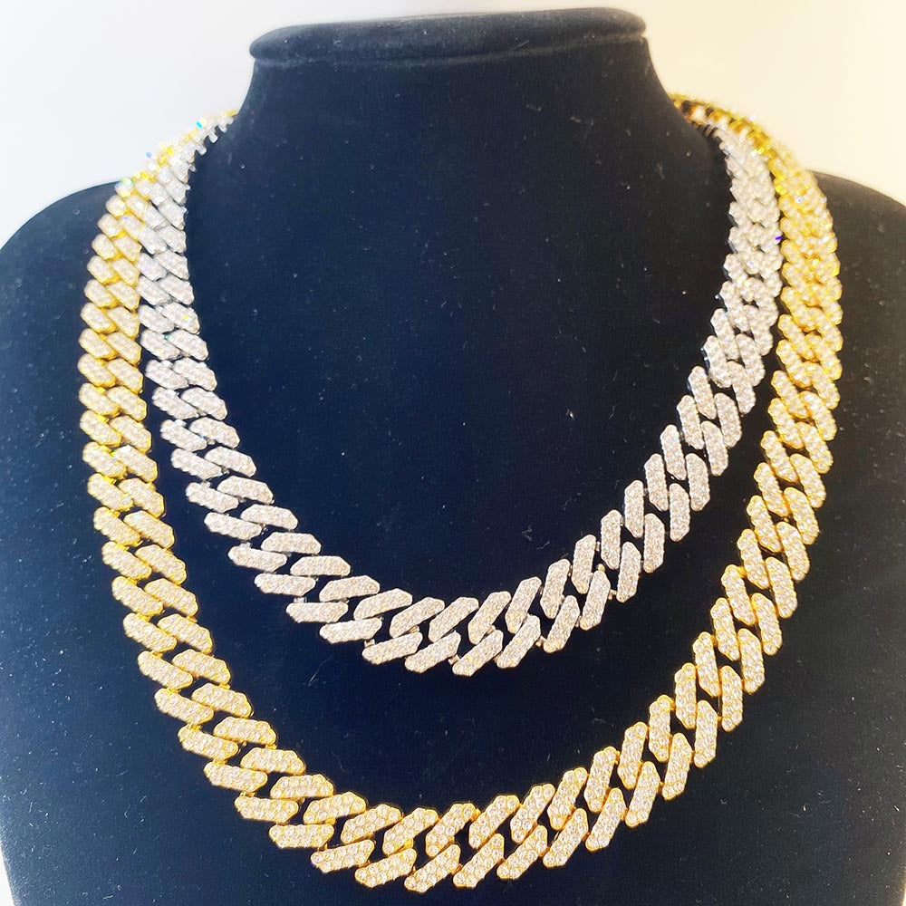 Vibeplugs™ 9mm Slim Iced Out Cuban Chain