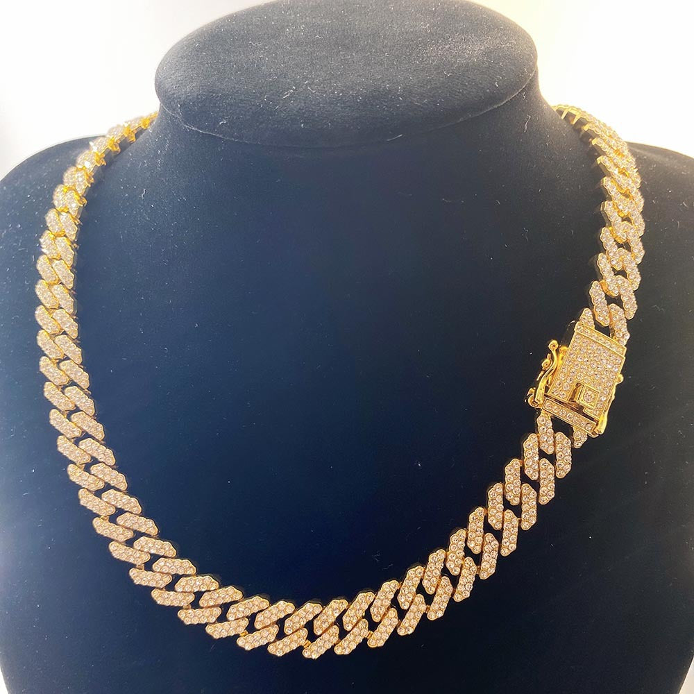 Vibeplugs™ 9mm Slim Iced Out Cuban Chain