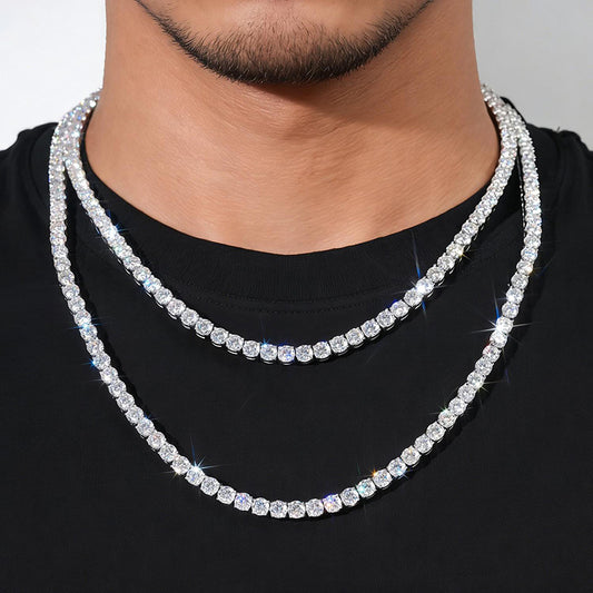 5mm Tennis Chain for Men — Streetwear Iced Out 5A CZ Hip Hop Chain