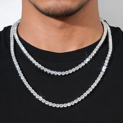 6mm Chunky Tennis Chain — Heavy Iced Out Statement Chain 5A CZ