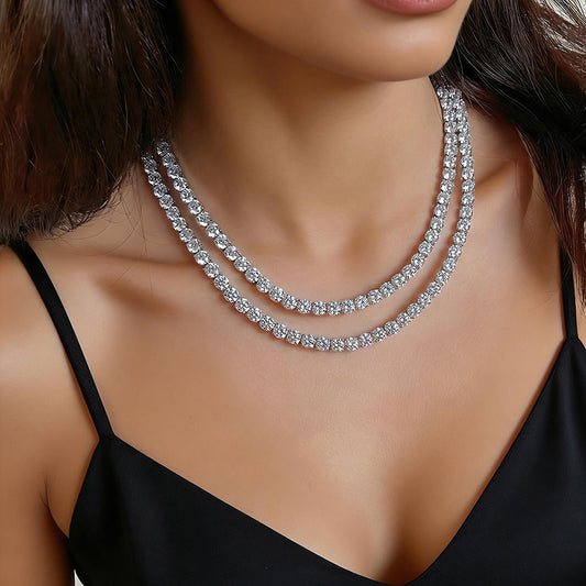 6mm Chunky Tennis Chain — Heavy Iced Out Statement Chain 5A CZ