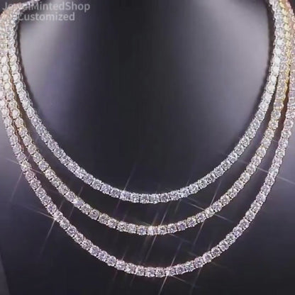 6mm Chunky Tennis Chain — Heavy Iced Out Statement Chain 5A CZ